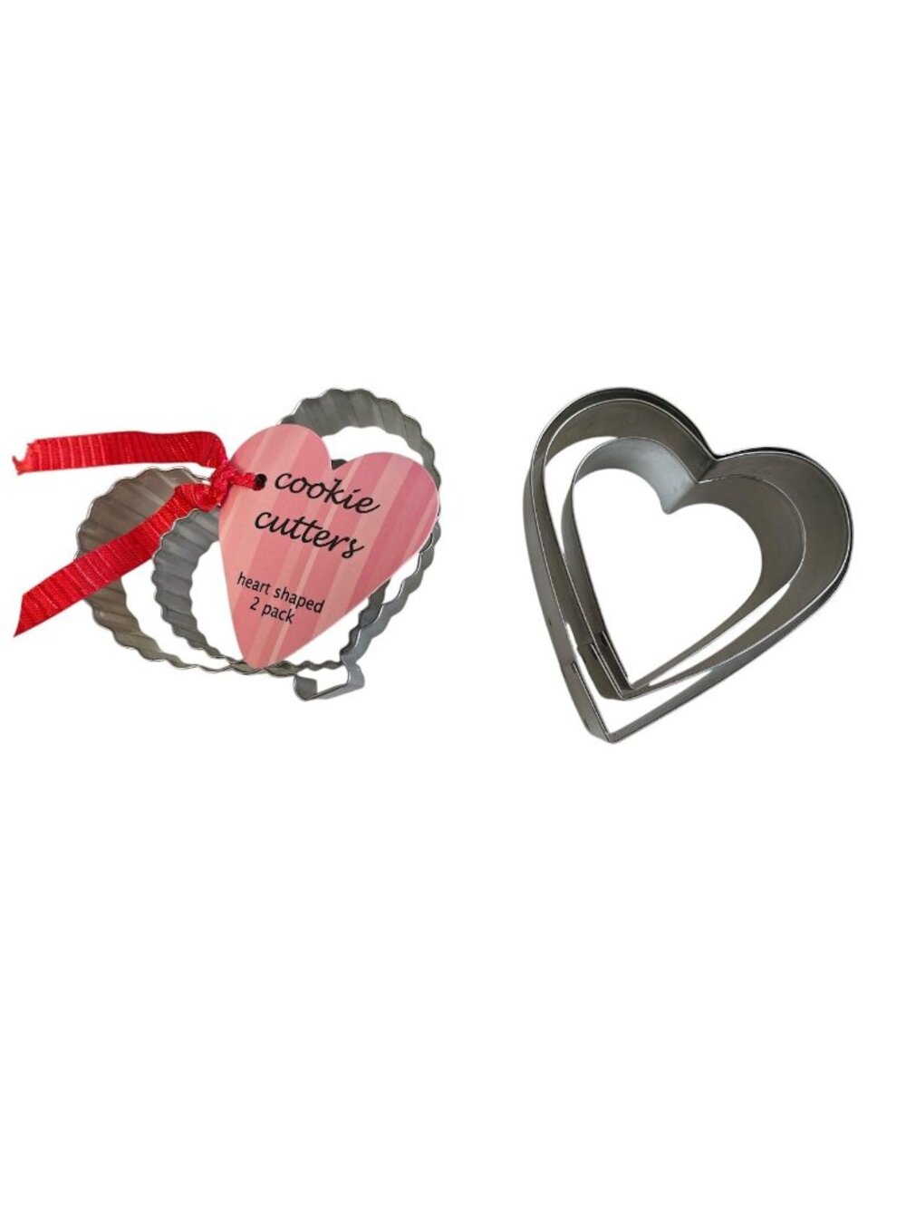 (2) Sets of Heart Shaped Pack Cookie Cutters